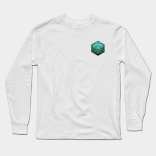 D20 Dice Aqua Long Sleeve T-Shirt